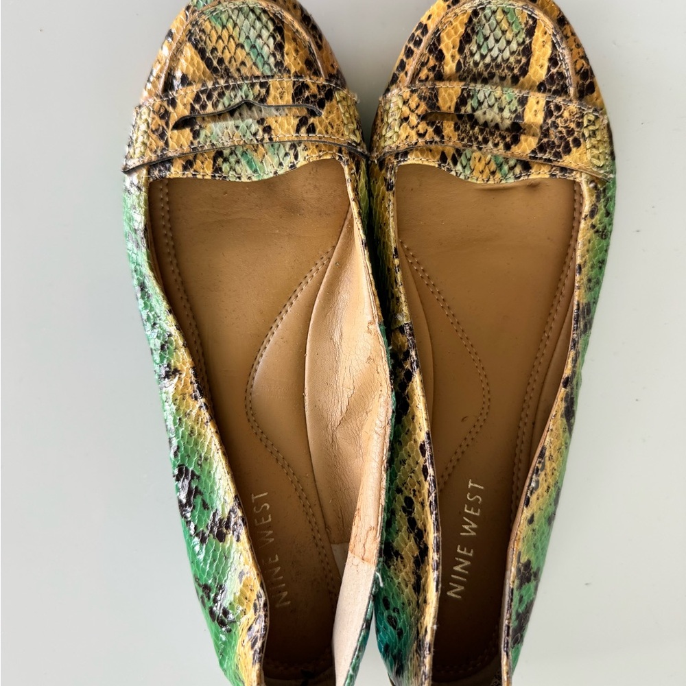 Nine West Green Snakeskin Women's Shoes
